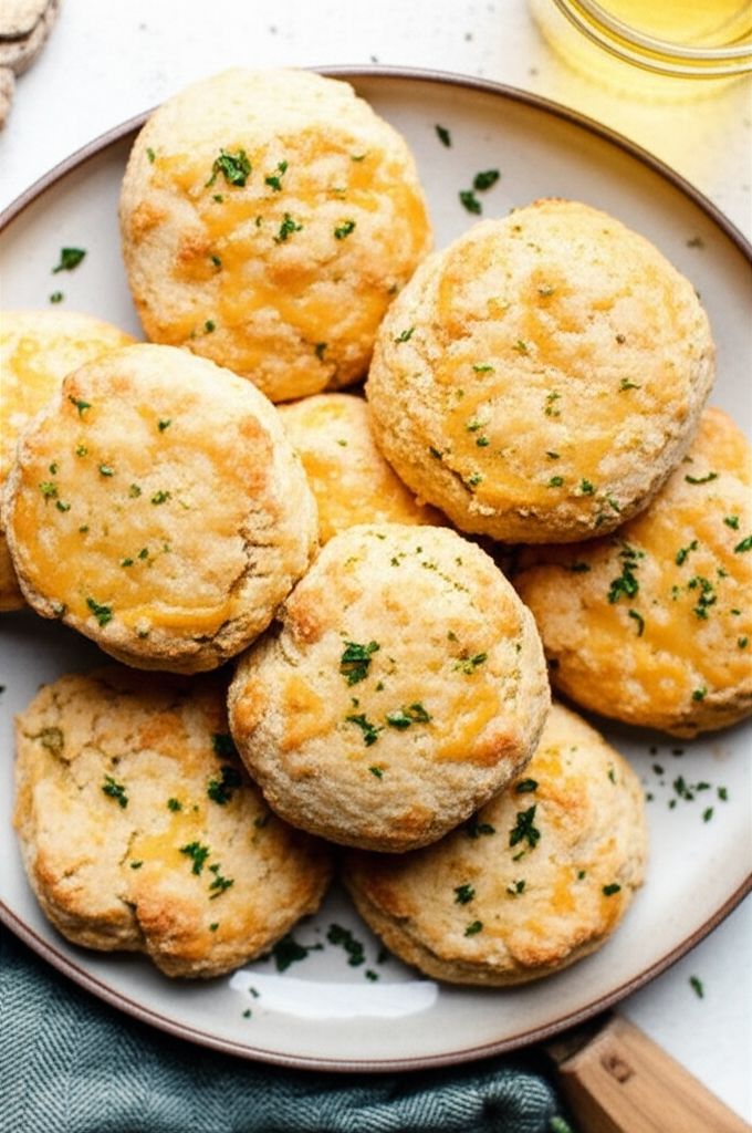 Quick Cheddar Garlic Biscuits