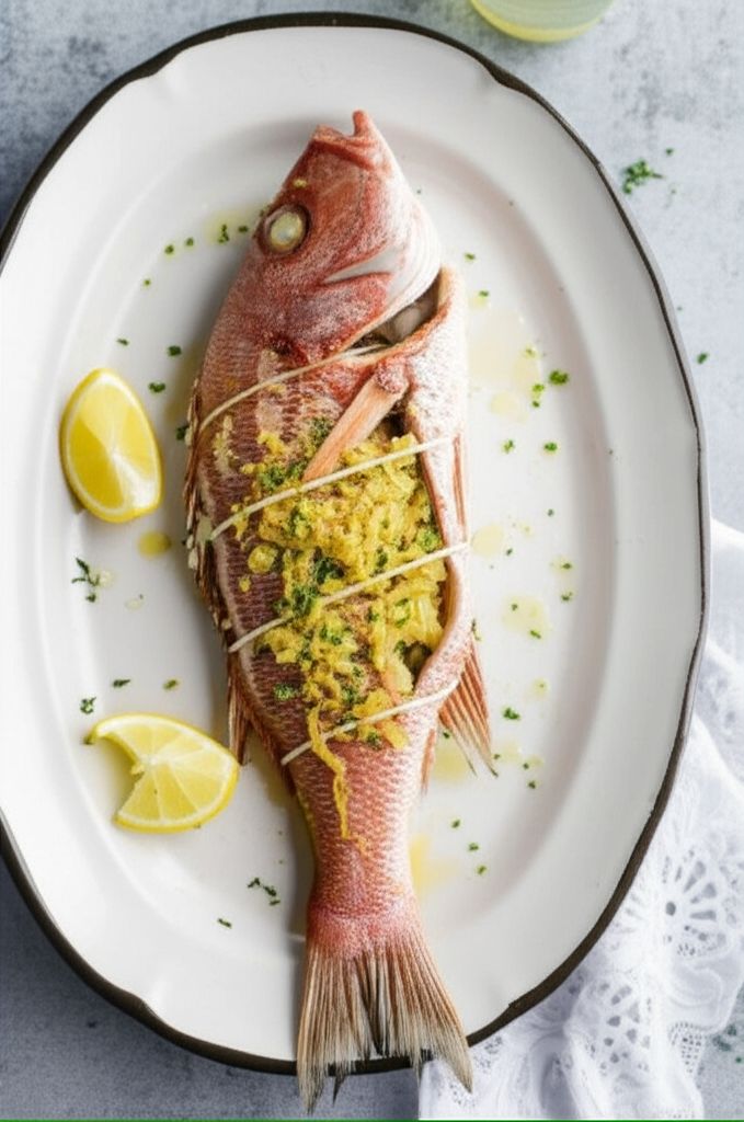 Red Snapper with Fennel and Garlic