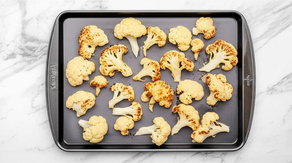 Roasted Cauliflower with Tahini and Sriracha