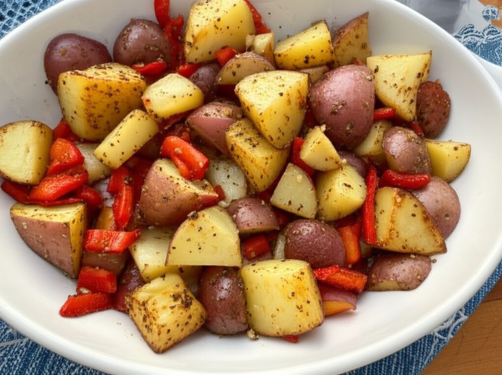 Roasted Potato and Garlic Salad