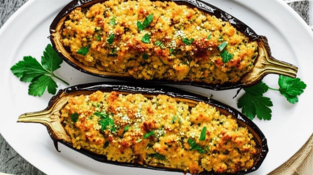 Savory Stuffed Eggplant