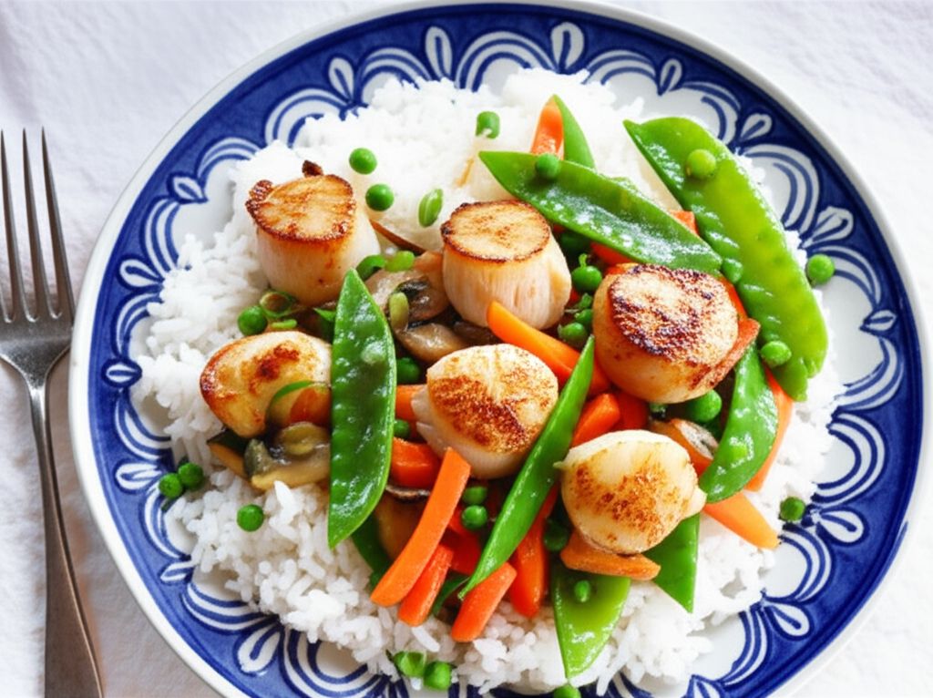Scallops Primavera