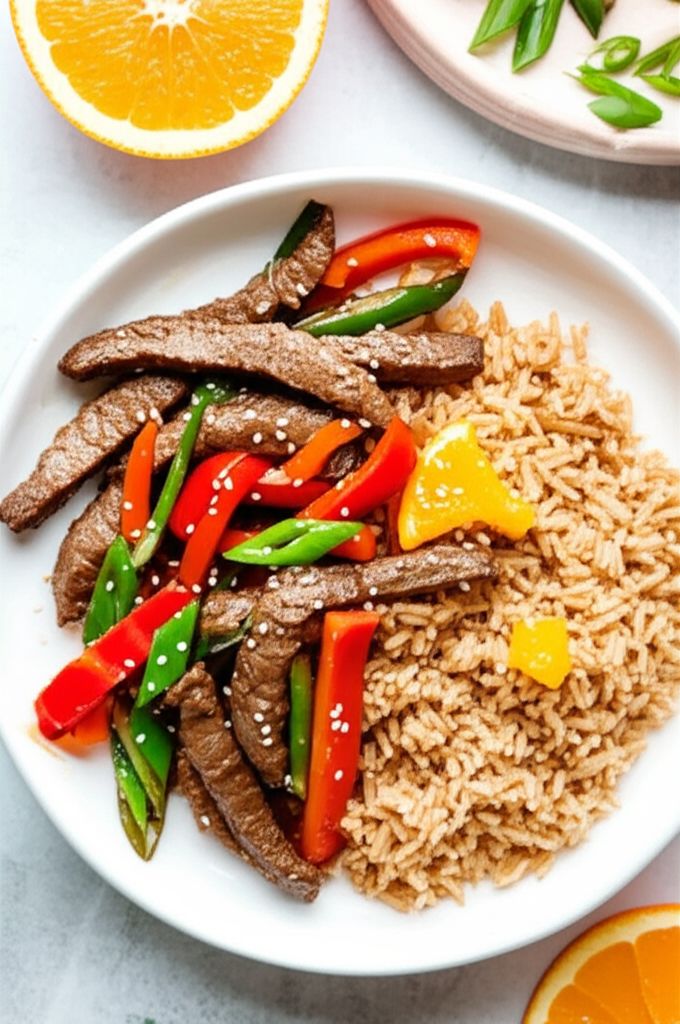 Sesame-Orange Beef and Veggie Stir-Fry