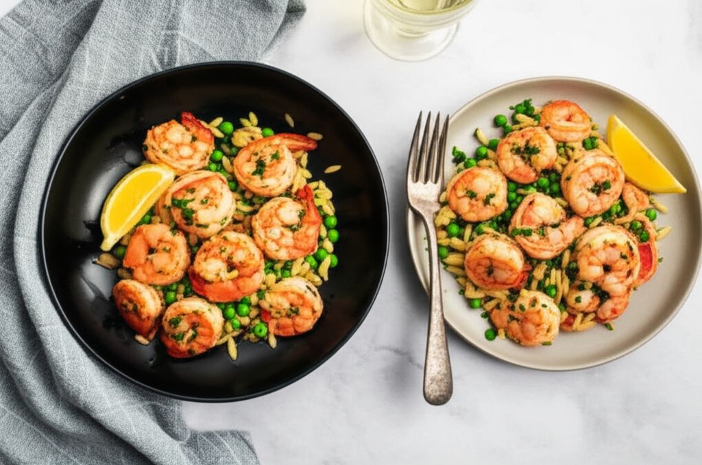 Shrimp Scampi with Orzo