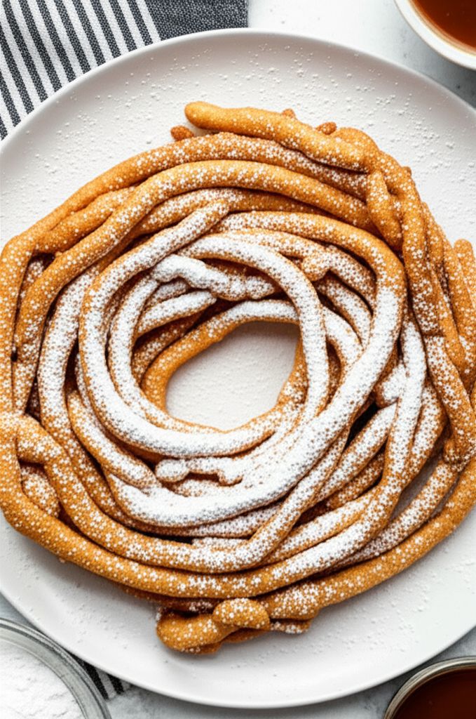 Skinny Air Fryer Funnel Cakes