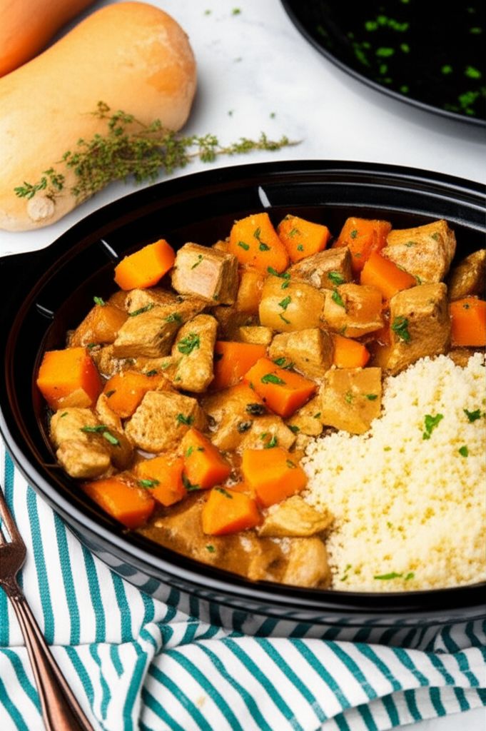 Slow Cooker Chicken and Butternut Squash Stew