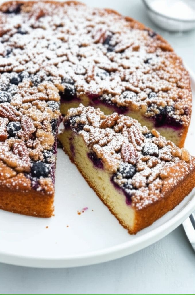 Sour Cream Blueberry Coffee Cake