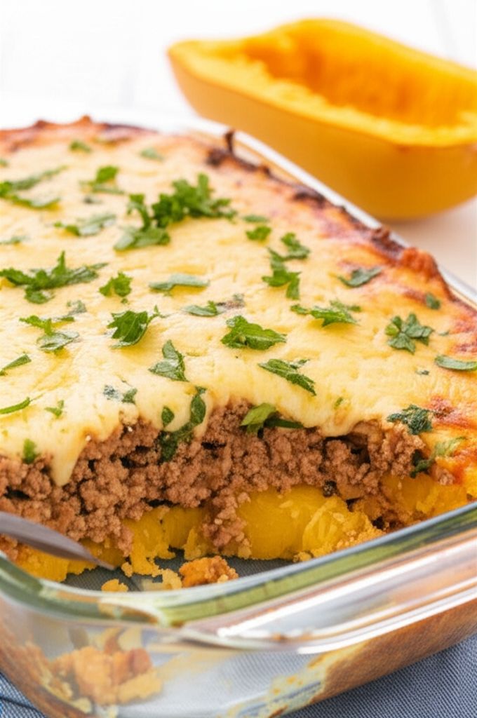 Spaghetti Squash Casserole with Chicken