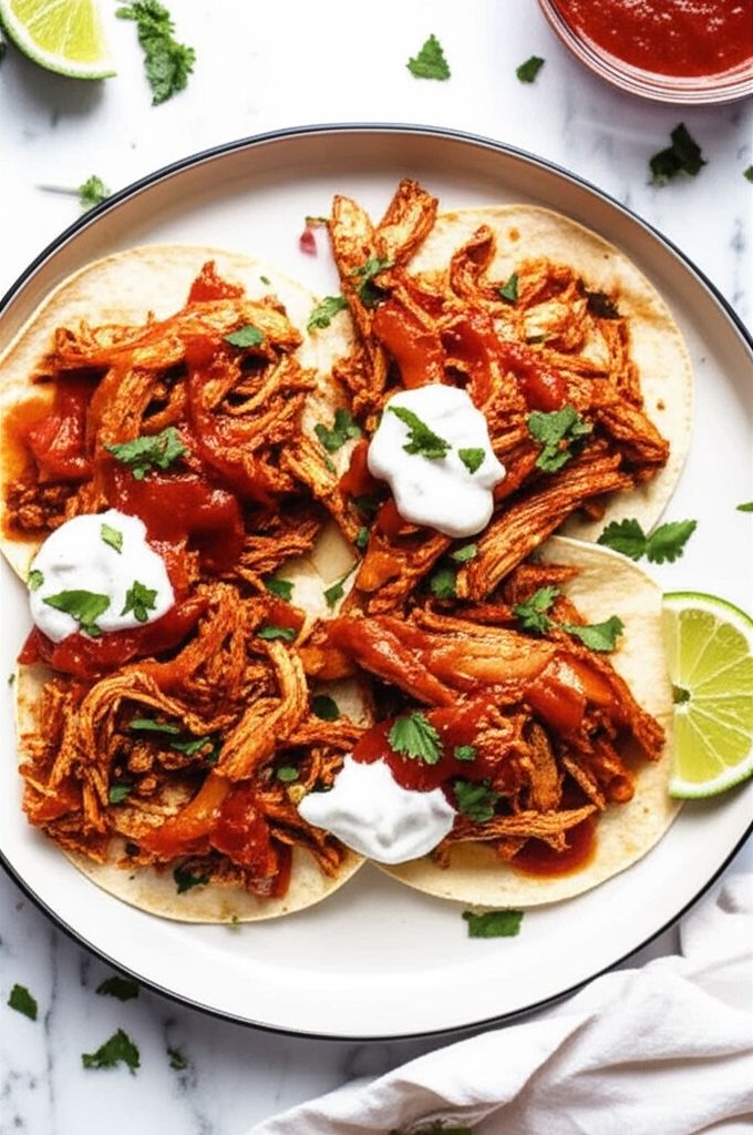 Spicy Shredded Chicken Tinga
