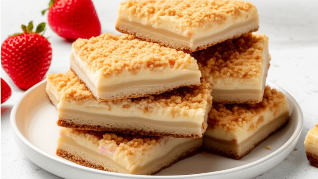 Strawberry Sundae Crunch Bar Cookies