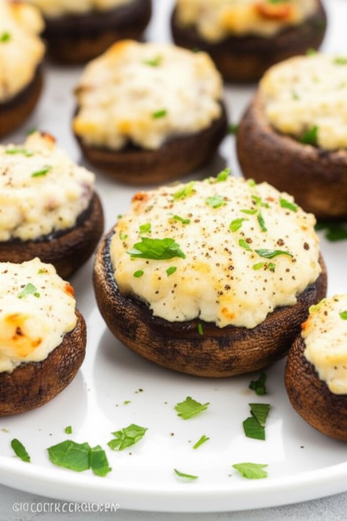 Stuffed Cream Cheese Mushrooms
