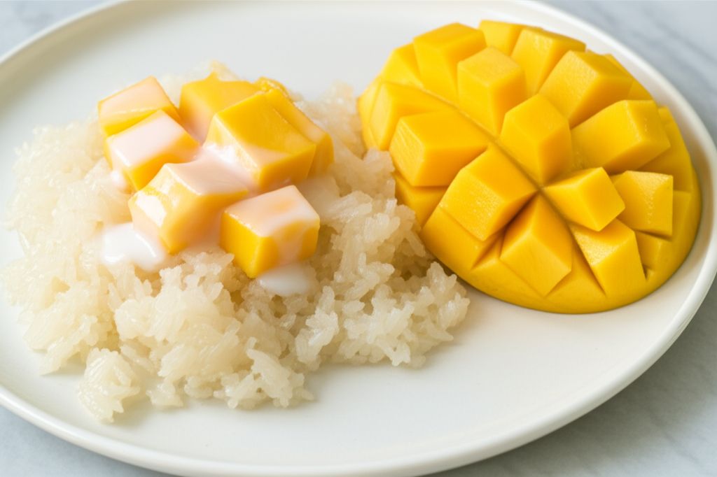 Sweet Sticky Rice with Mangoes
