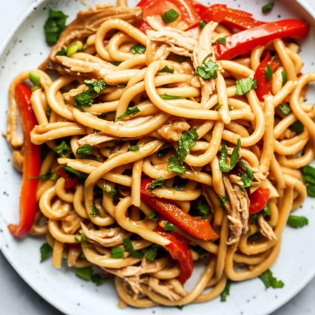 Udon Peanut Butter Noodles