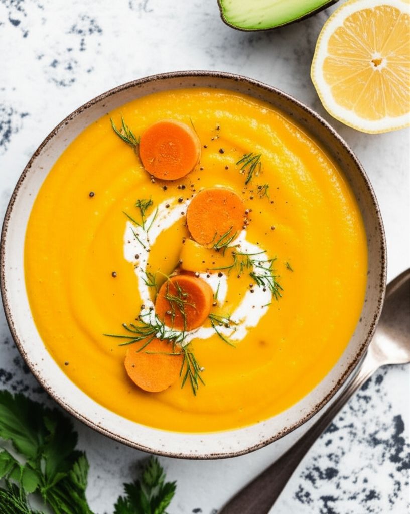 Vegan Sweet Potato-Cauliflower Soup