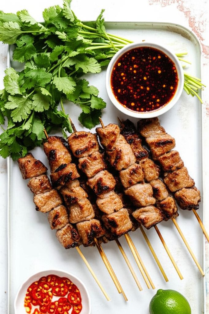Vietnamese Grilled Pork Skewers