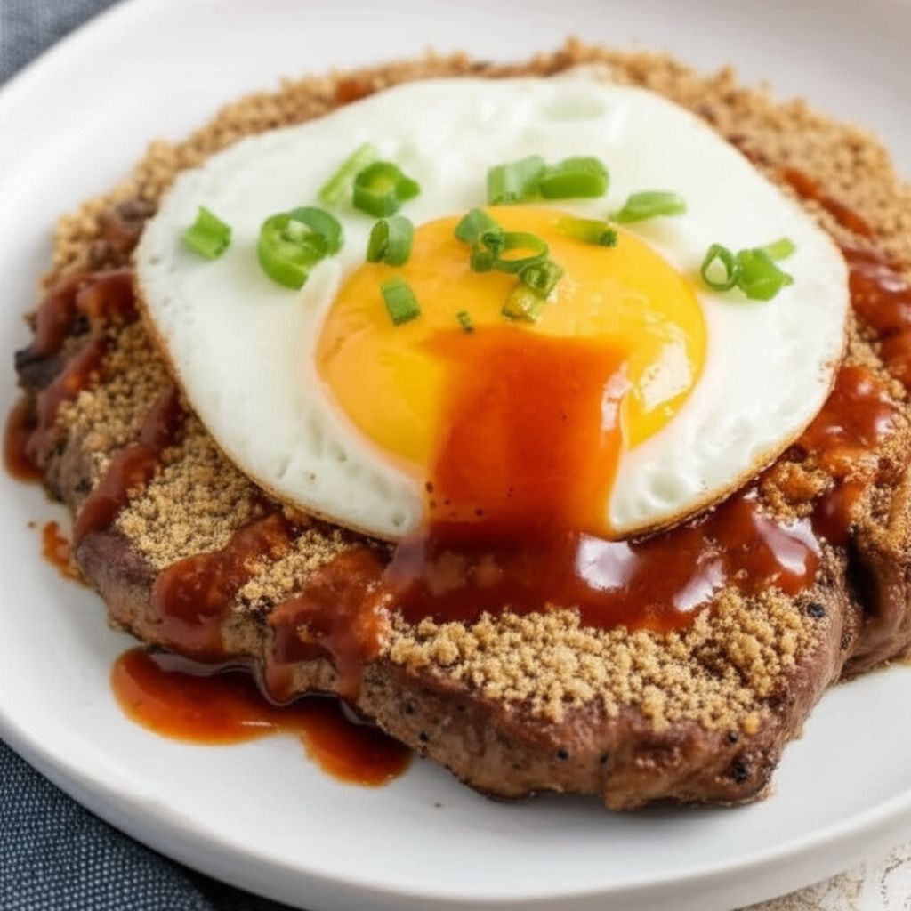 "Minute" Steak and Egg with Red Hot Butter Sauce