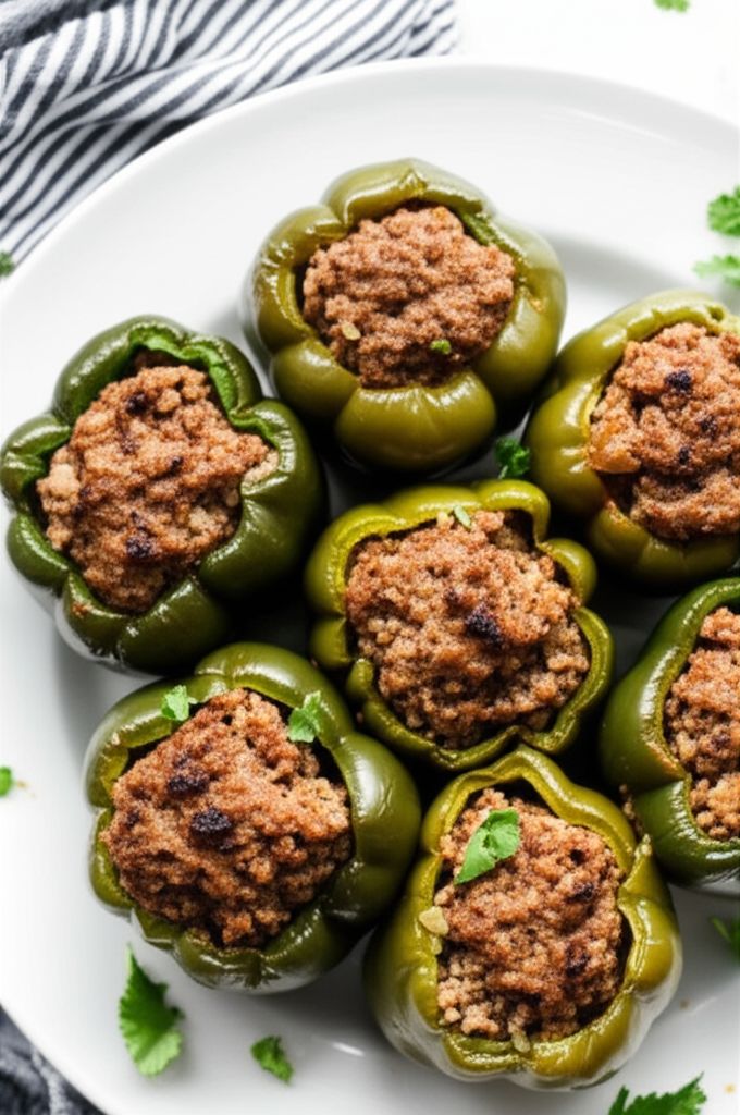 Ali's Stuffed Green Peppers