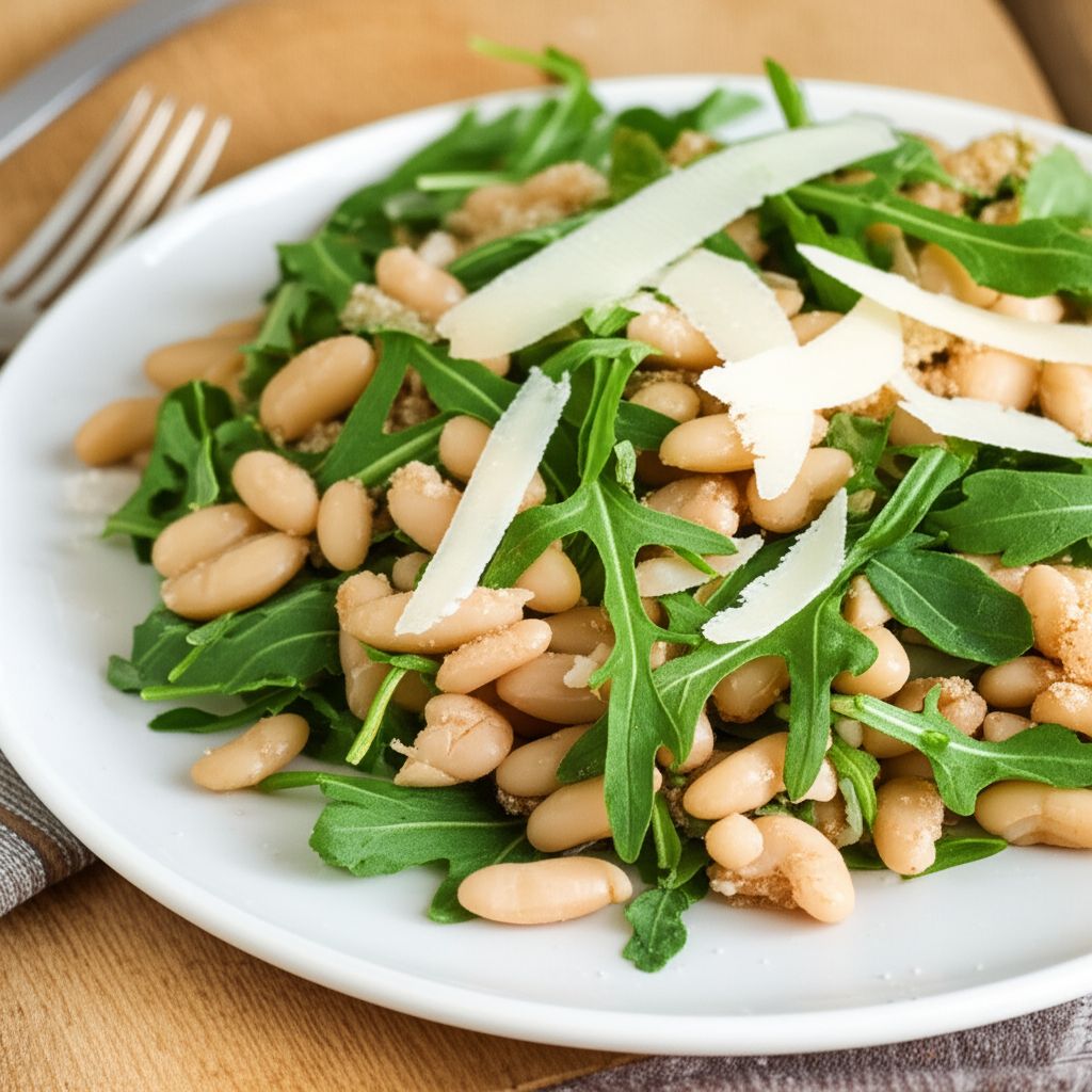 Arugula Salad with Cannellini Beans