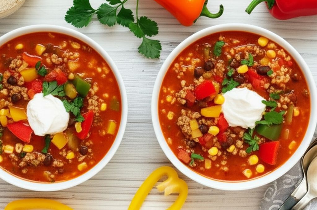 Ashley's Stuffed Pepper Soup