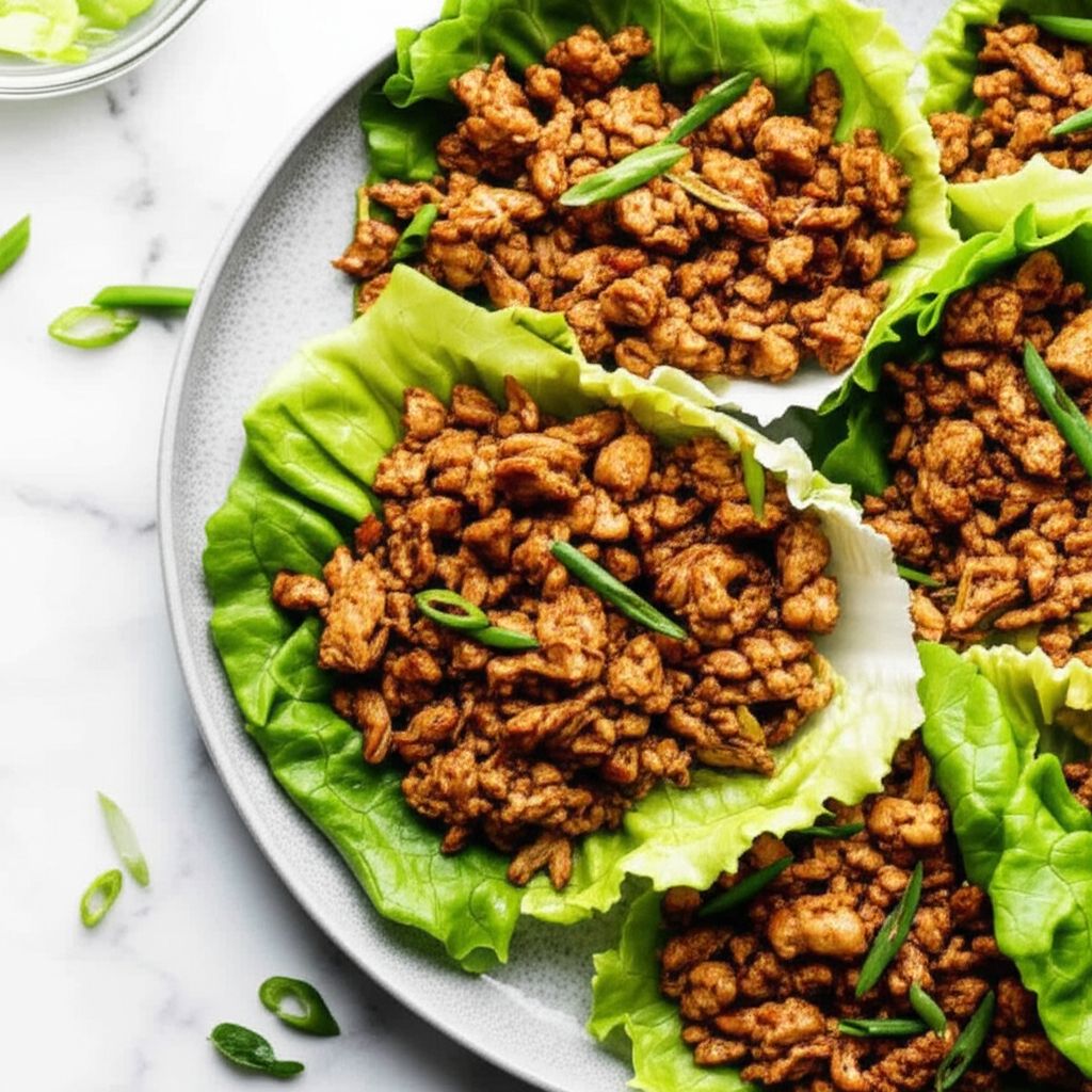 Asian-Inspired Chicken Lettuce Wraps