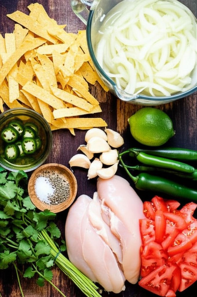 Avocado Soup with Chicken and Lime