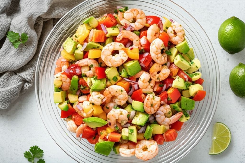 Avocado-Lime Shrimp Salad (Ensalada de Camarones con Aguacate y Limon)