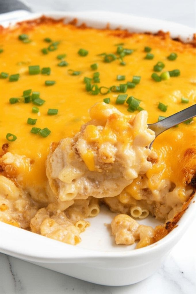 Baked Buffalo Chicken Mac and Cheese