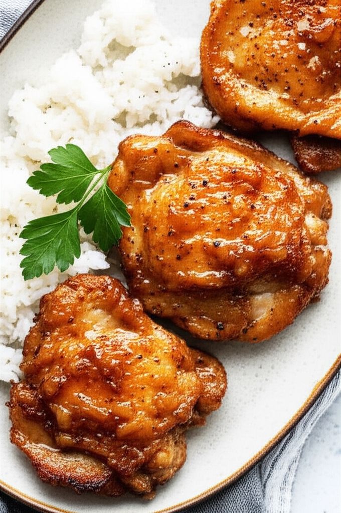 Baked Chicken Thighs with Marmalade-Mustard Sauce
