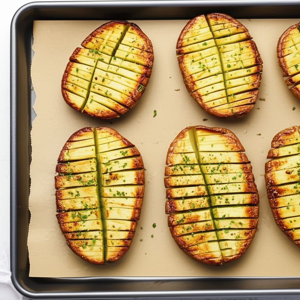 Baked Hasselback Potatoes