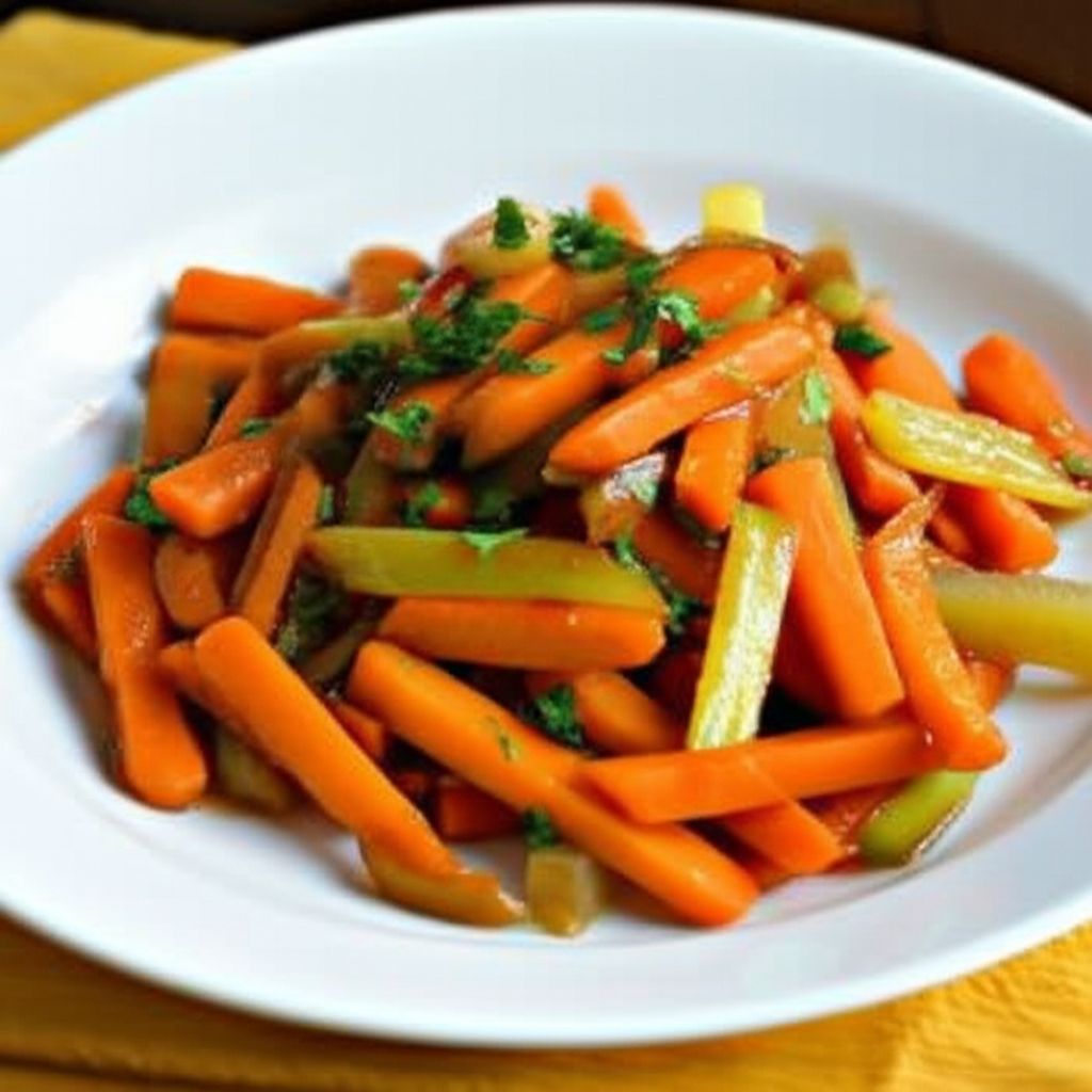 Balsamic Caramelized Leeks, Carrots, and Celery