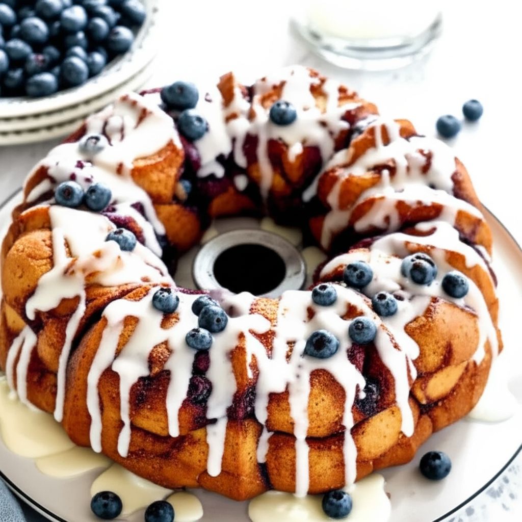 Blueberry Buckle Pull-Apart Bread