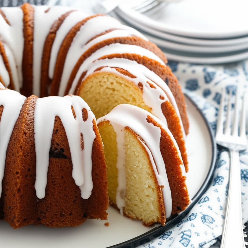 Blueberry Sour Cream Bundt Cake