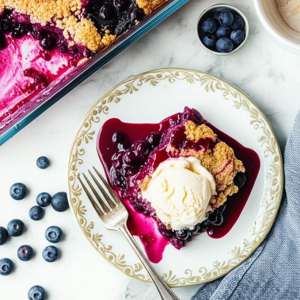 Blueberry Streusel Cobbler