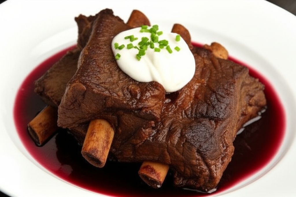 Borscht-Braised Beef Short Ribs