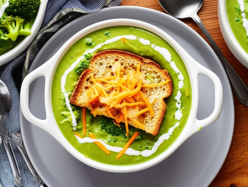 Broccoli Soup au Gratin
