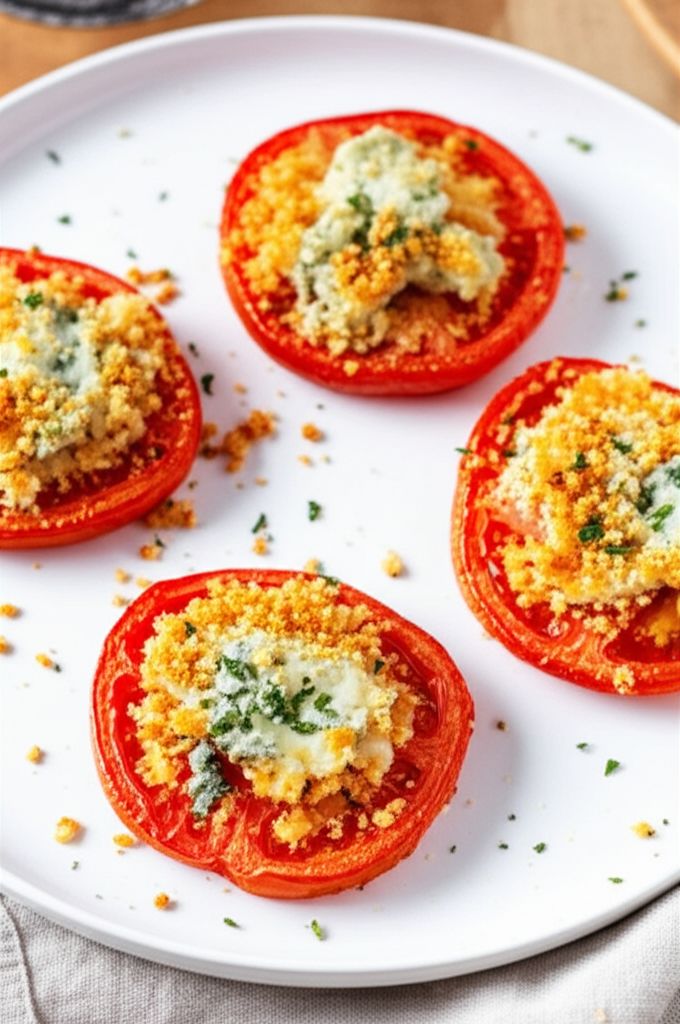 Broiled Blue Cheese Tomatoes