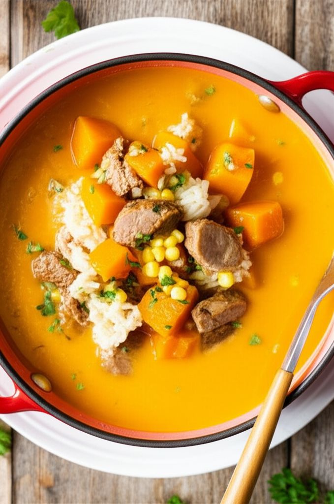 Butternut Squash and Spicy Sausage Soup