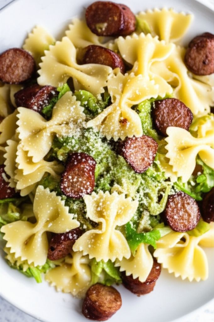 Cabbage and Smoked Sausage Pasta