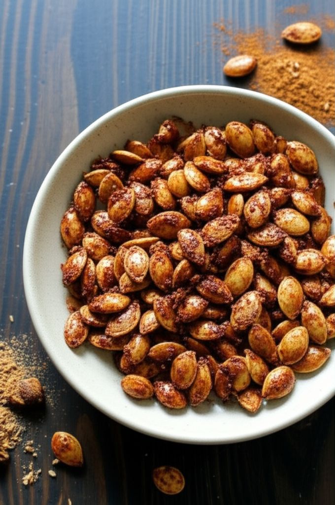 Caramelized Spicy Pumpkin Seeds