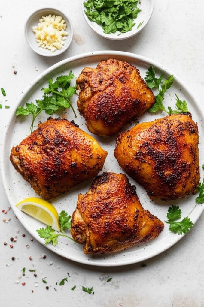 Cardamom Chicken with Salt and Pepper Crust