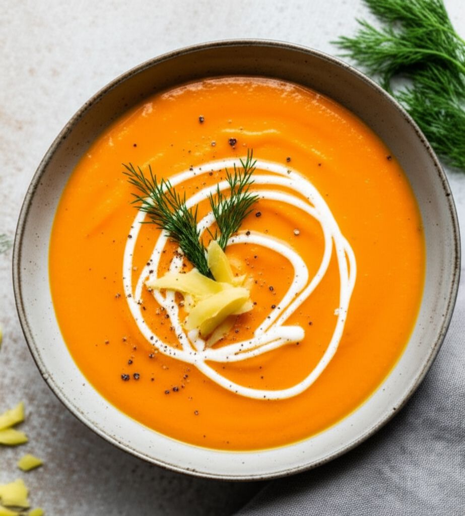 Carrot Cream Soup with Ginger