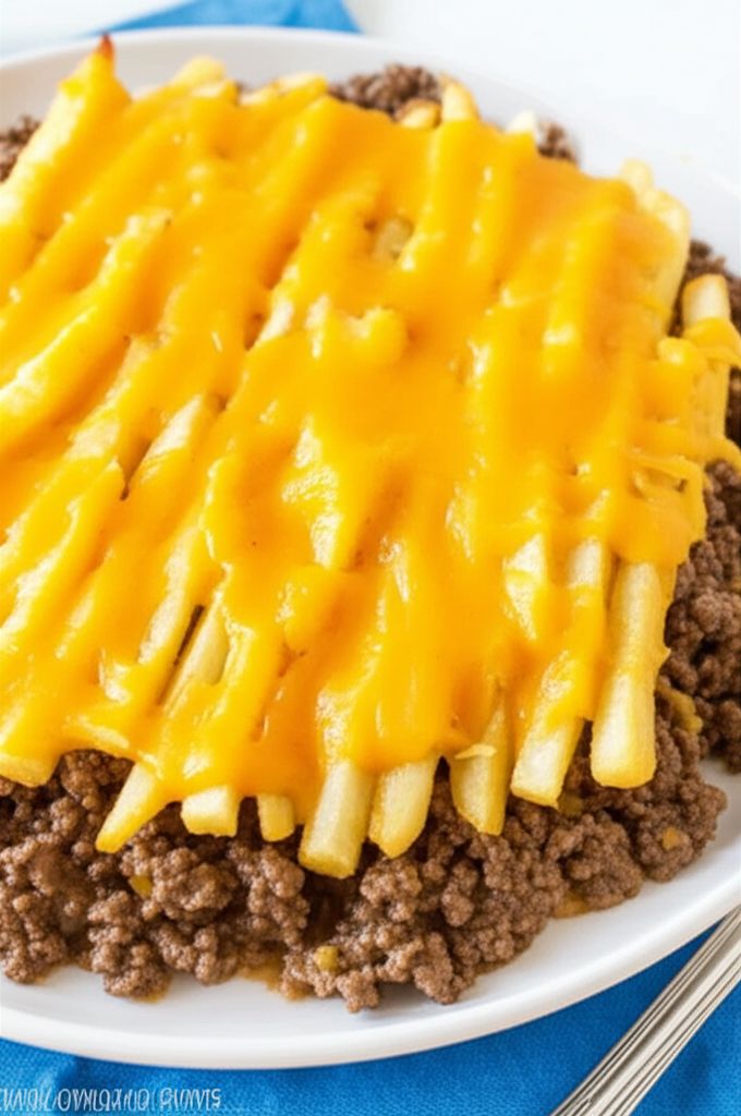 Cheeseburger and Fries Casserole