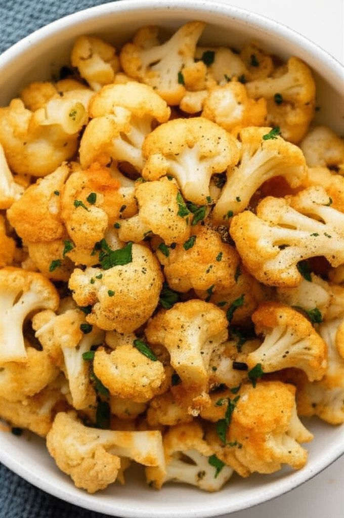 Cheesy Cauliflower in the Microwave