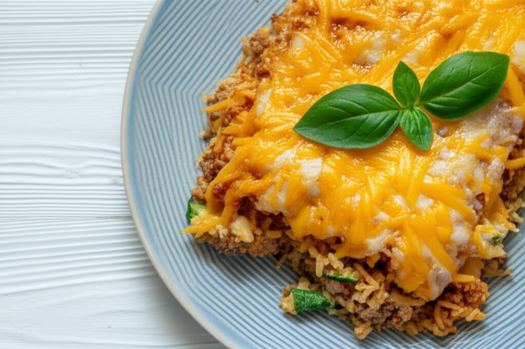 Cheesy Sausage Zucchini Casserole