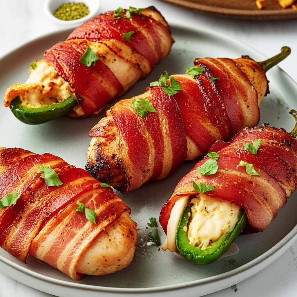 Chicken Bombs with Bacon and Jalapenos