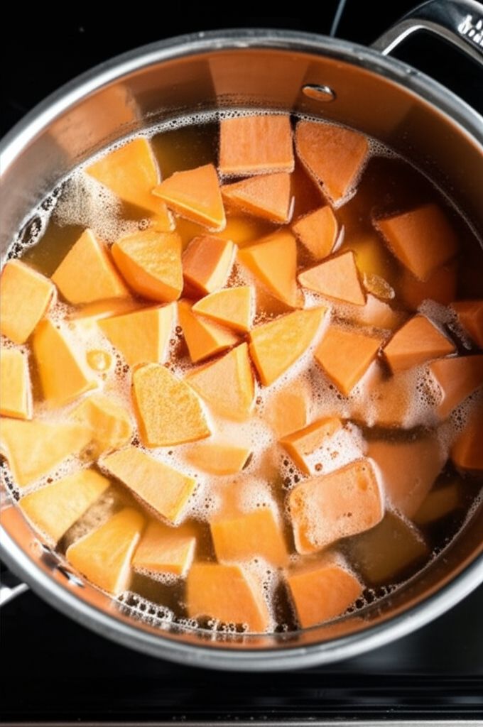 Chicken, Sweet Potato and Spinach Soup