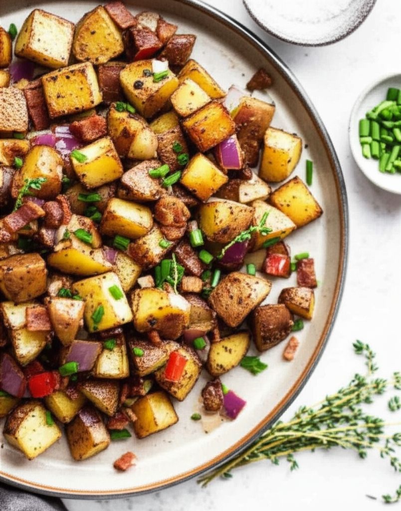 Chive-Topped Breakfast Potatoes