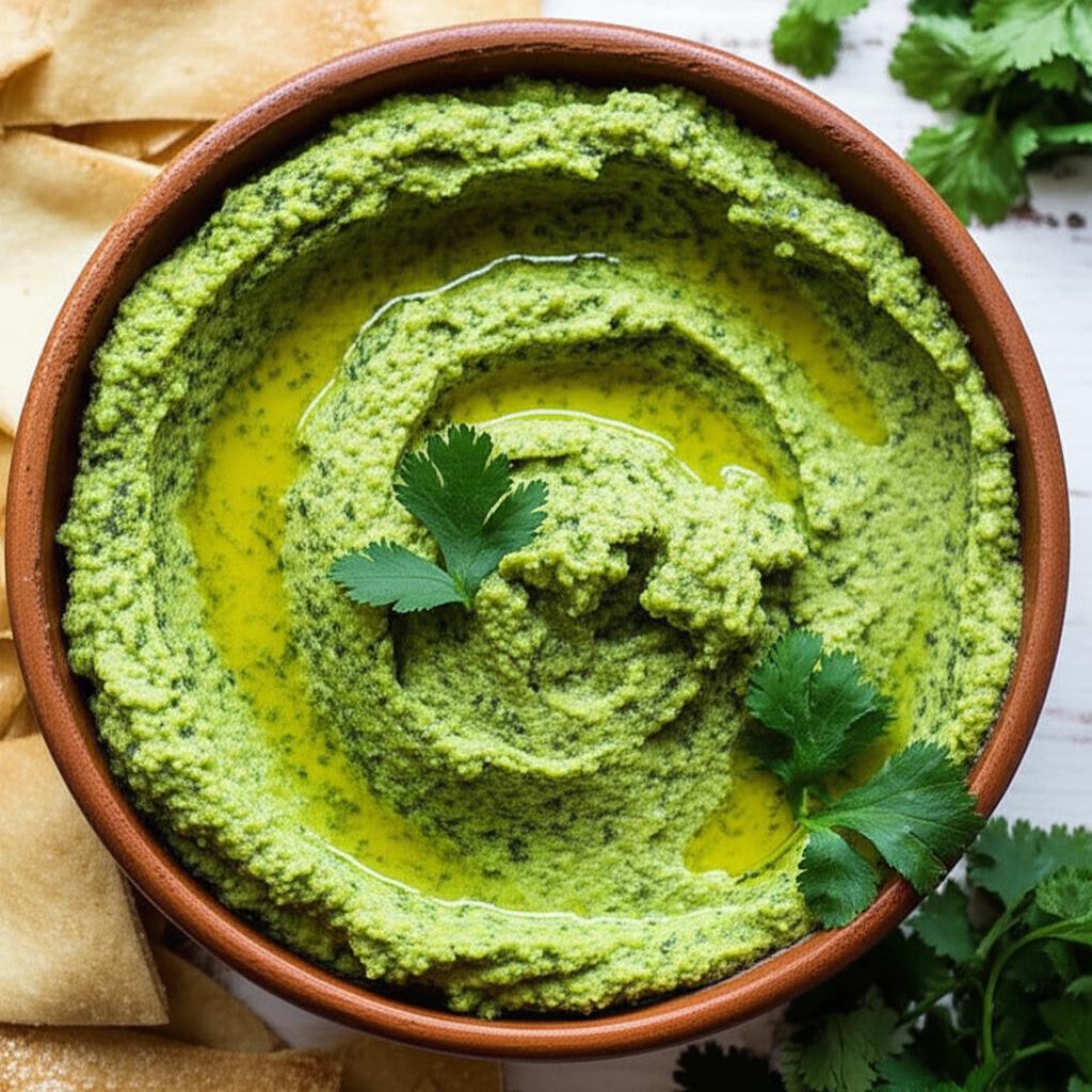 Cilantro Jalapeno Hummus
