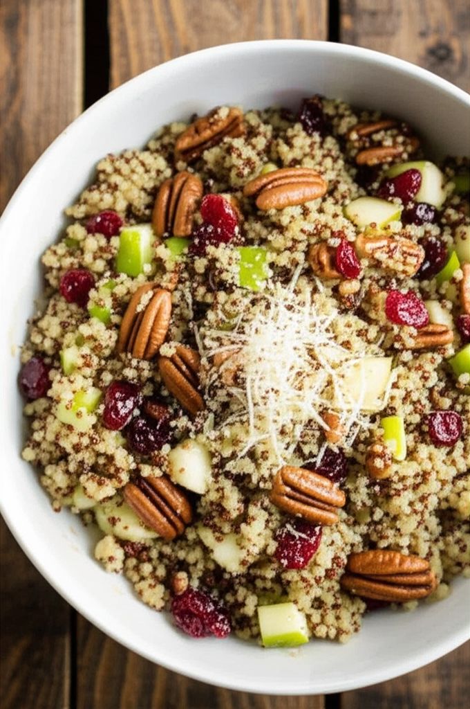 Cranberry Apple Pecan Quinoa Salad