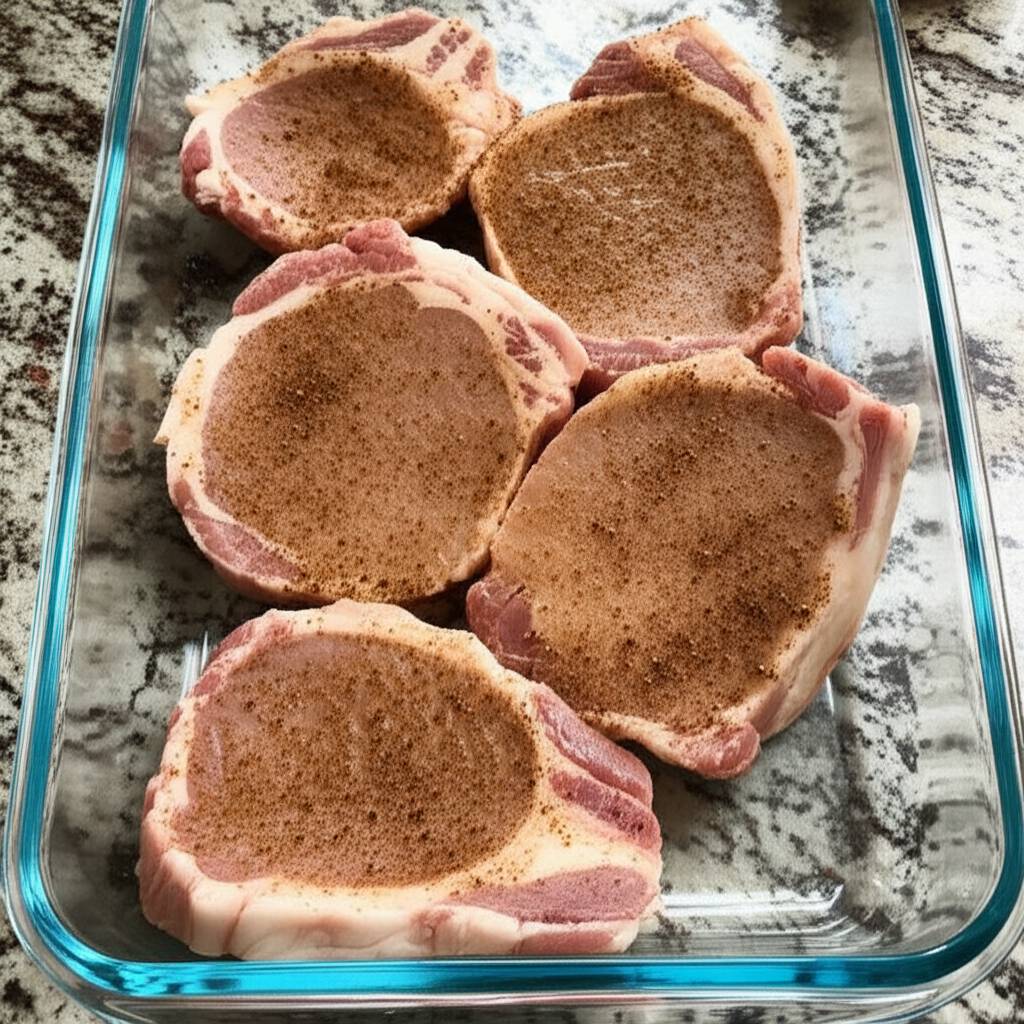 Cream of Mushroom and Soy Sauce Pork Chops